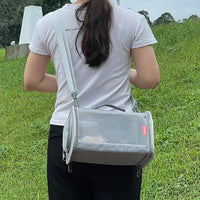 Travel Carrier Bag for Small Animals with Breathable Design and Convenient Handle