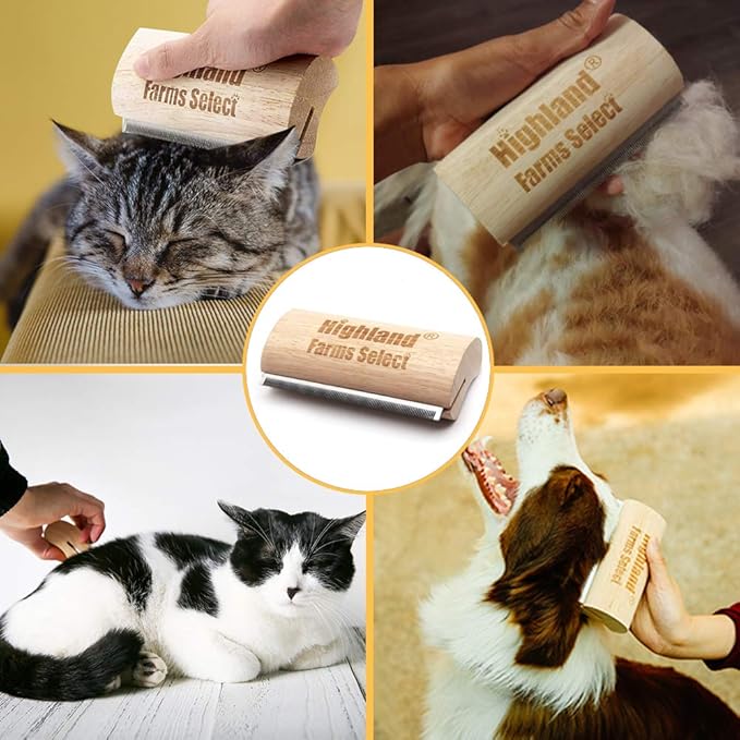 Professional Deshedding Grooming Tool for Dogs, Cats & Horses – Painless Fur Removal