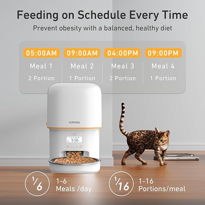 Front view of a programmable pet dry food unit