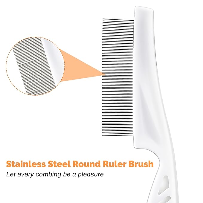 Pet Grooming Comb for Rabbits, Guinea Pigs, and Chinchillas, Fine Tooth for Flea Removal