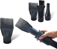 Pet hair dryer blower with attached flexible hose