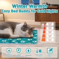 Pet Heating Pad for Dogs and Cats with Indoor Heated Surface