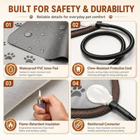 Electric pet heating pad with timer function
