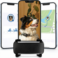 Smart pet collar location tag shown in package layout