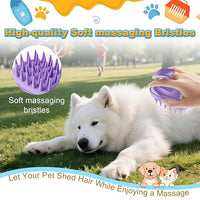 Pet Massage Silicone Brush Promotes Healthy Coat and Circulation