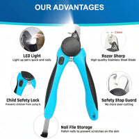 Pet Nail Clipper With Nail File For Smooth Nail Care