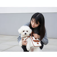 Pet shoulder carrier bag for short travel