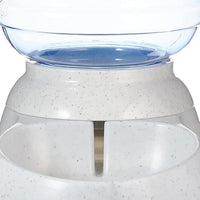 Pet water dispenser with transparent reservoir