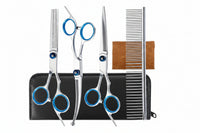 5-in-1 pet grooming scissors with safety rounded tips for dogs and cats