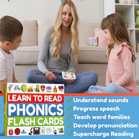 Educational Phonics Flash Cards For Kids