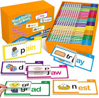 Phonics Flash Cards Word Family Flip Books For Kids