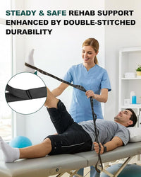  Physical therapy stretch strap for rehab and injury recovery workouts