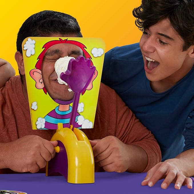 The Pie Face Game box for hilarious whipped cream fun