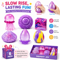 Pinch squishy toy with soft flexible construction