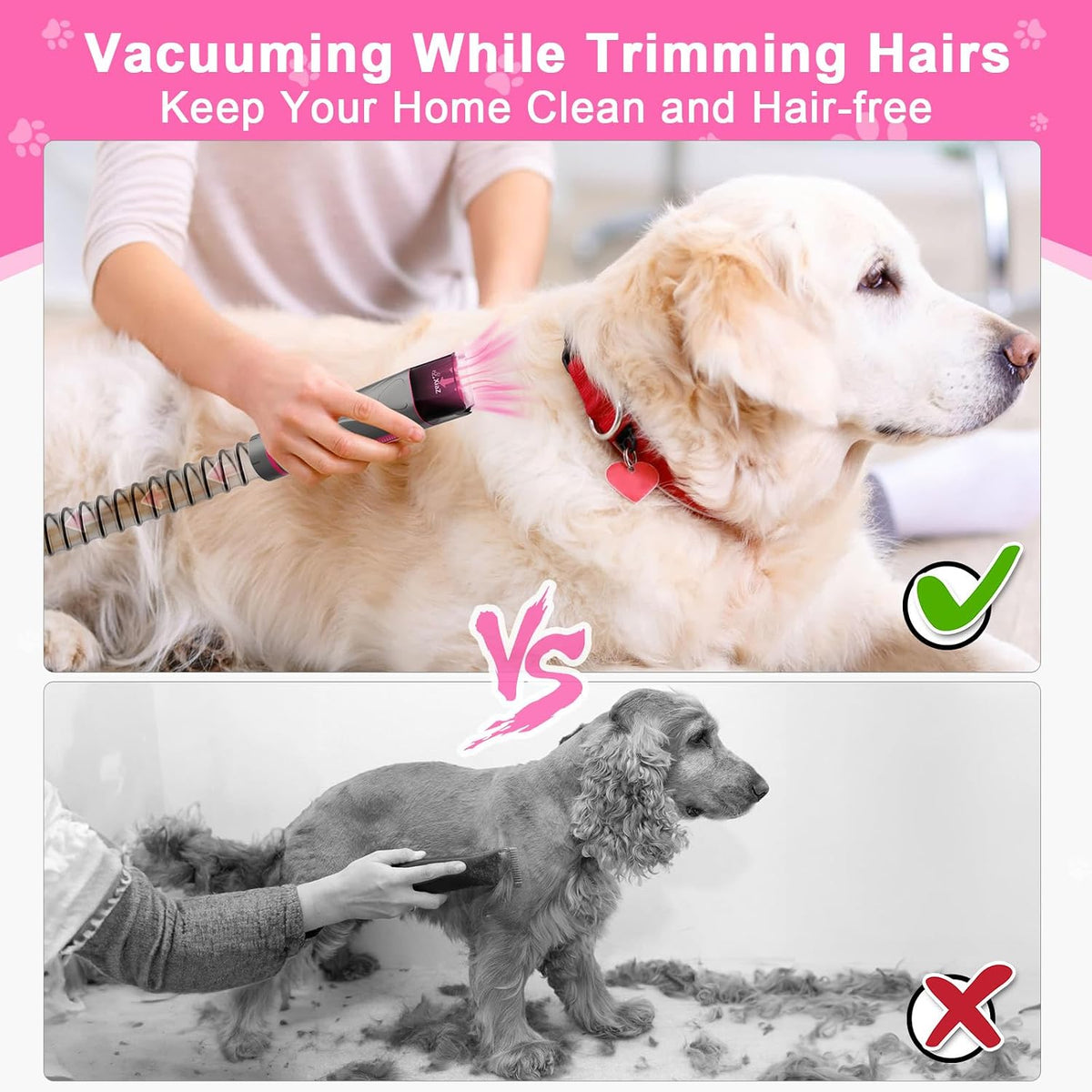 Adjustable pink training collar with woven strap and black buckle.