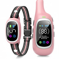 Pink Dog Training Collar With Adjustable Fit And Remote Control System