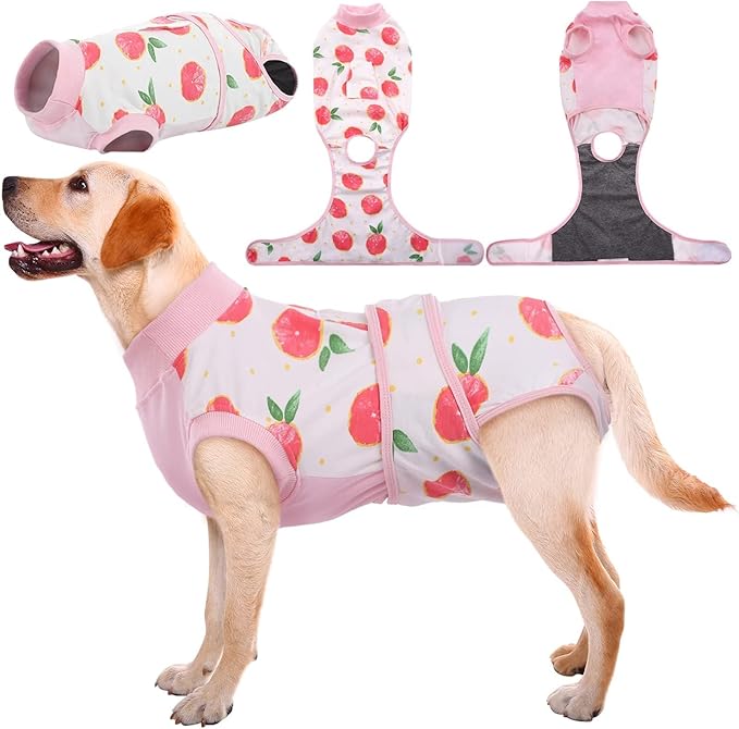 Pink XL dog onesie for regular indoor wear