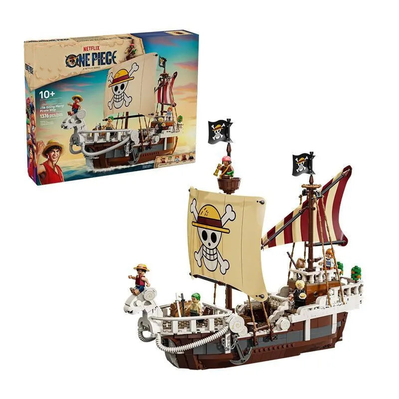 Pirate ship building blocks toy set for kids