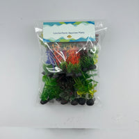 Plastic Artificial Aquarium Plants with Colorful Decorative Design