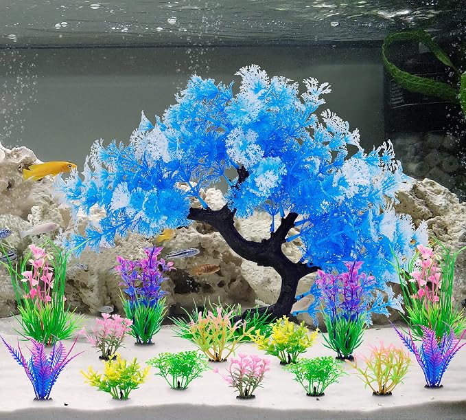 Plastic Artificial Plants for Fish Tank Decoration