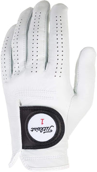 Players men's regular left pearl golf glove for right-handed golfers with premium leather