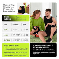 Plus-size knee support with adjustable straps