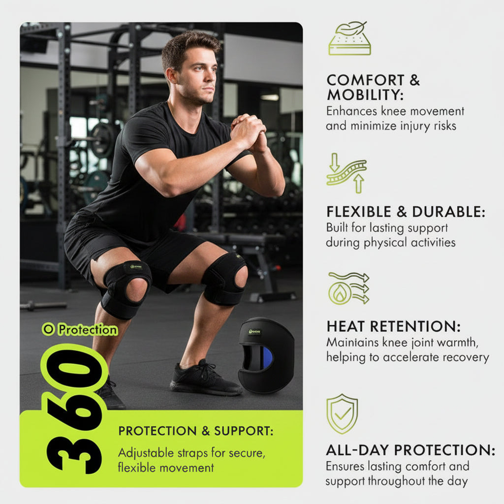 Plus-size knee support for daily activities
