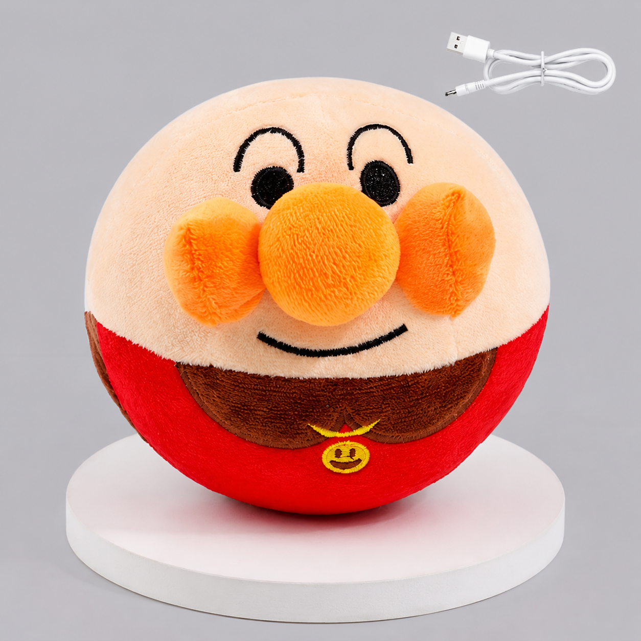 Plush Electric Dog Toy with Soft Round Design