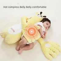 Plush companion pillow with gentle moving hand