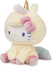 Plush toy for kids featuring Hello Kitty in a unicorn design