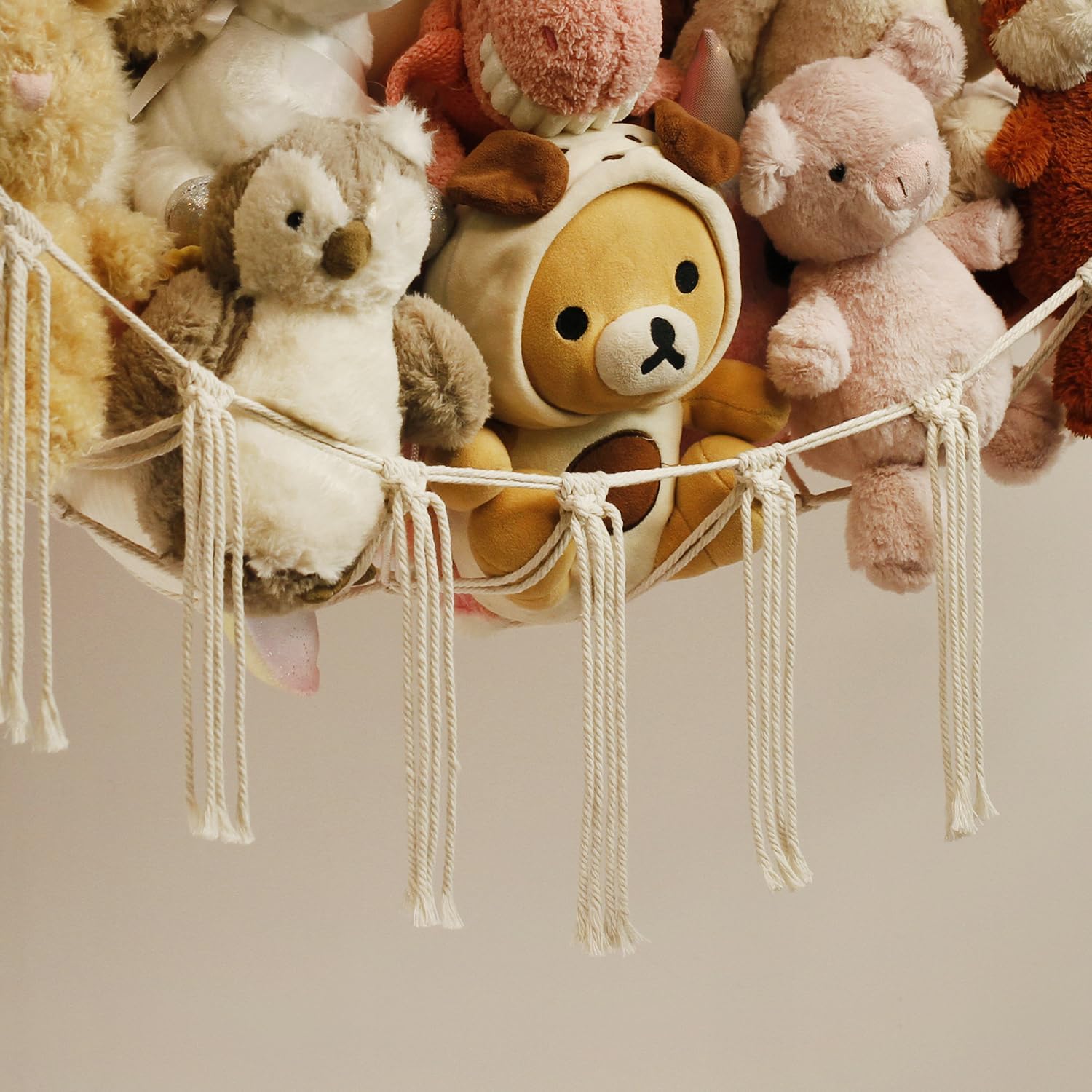 Plush Toy Organizer Net for Kids Room and Nursery Storage Solution
