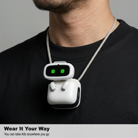 Compact pocket companion robot with interactive features