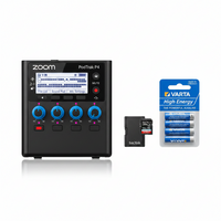 Podcast audio device placed on a desktop with microphone and headphones