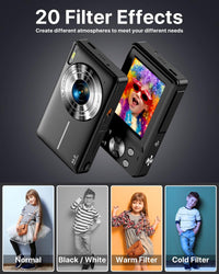 Point and shoot digital camera with SD card included