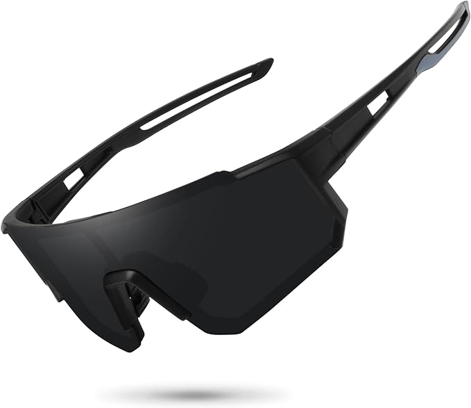 Polarized sports sunglasses with UV400 protection for outdoor activities