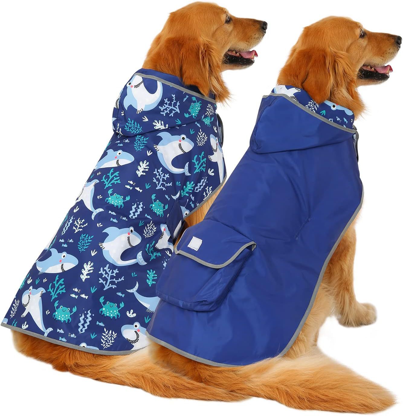 Close View of Lightweight Polyester Dog Raincoat Material
