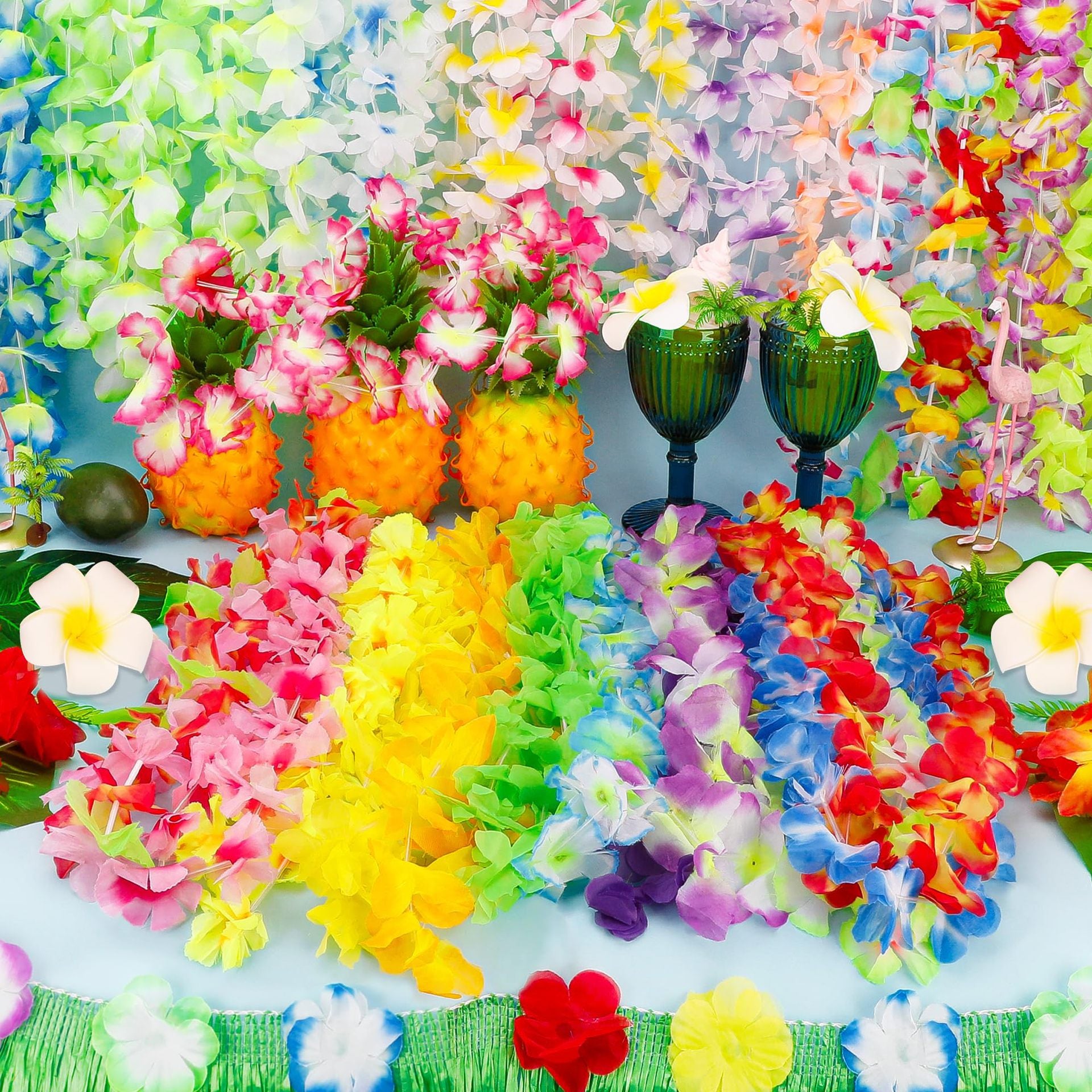 Pool Party Flower Leis Summer Decoration Accessories