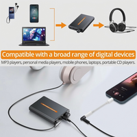 portable 3.5mm headphone amp for smartphone, laptop, and audio devices