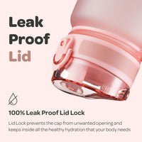 Portable 32 oz drinking bottle for gym bag and backpack storage