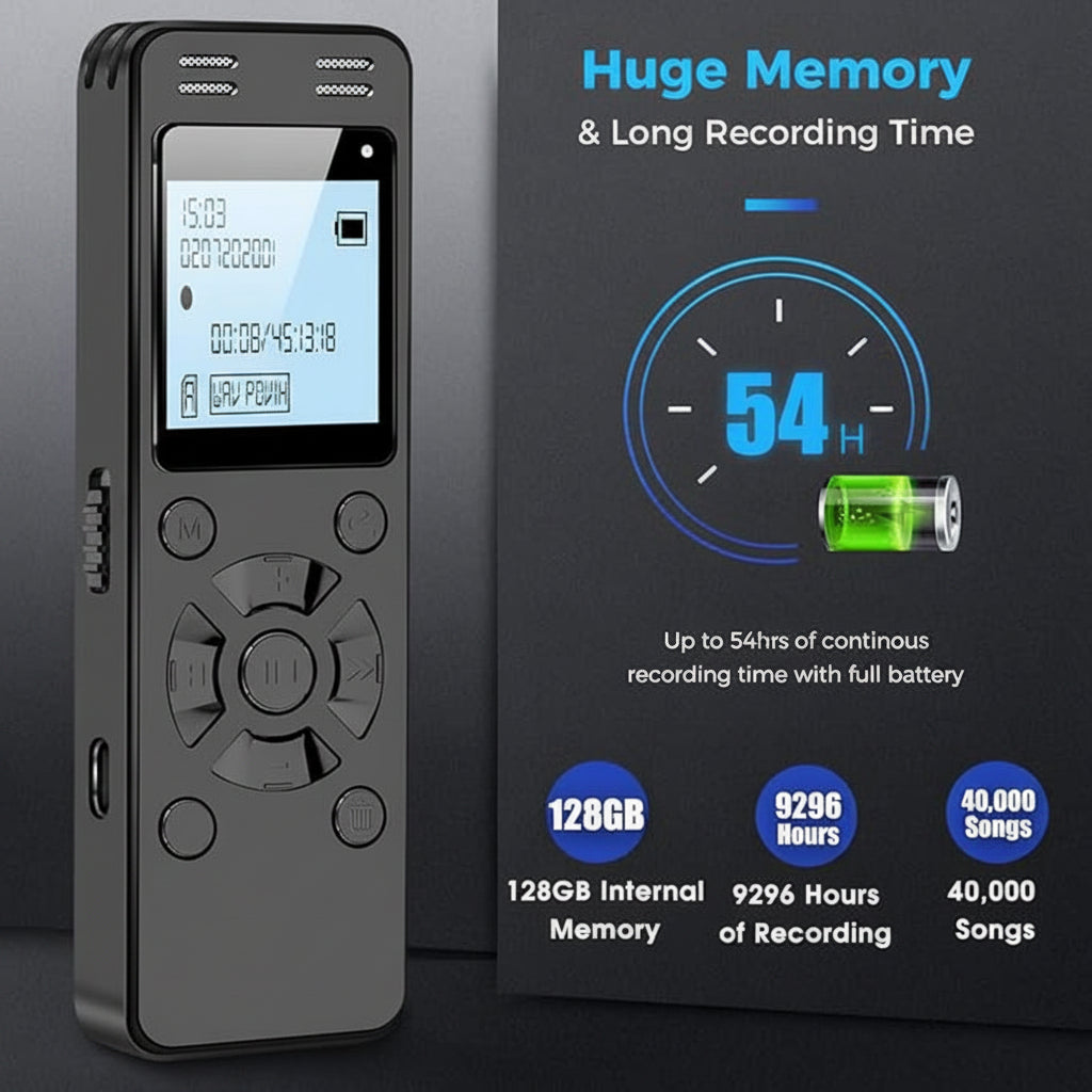 Side view highlighting USB charging port and compact design