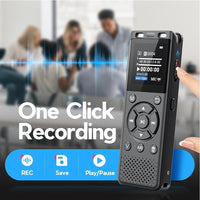 Portable audio note device front view for daily use