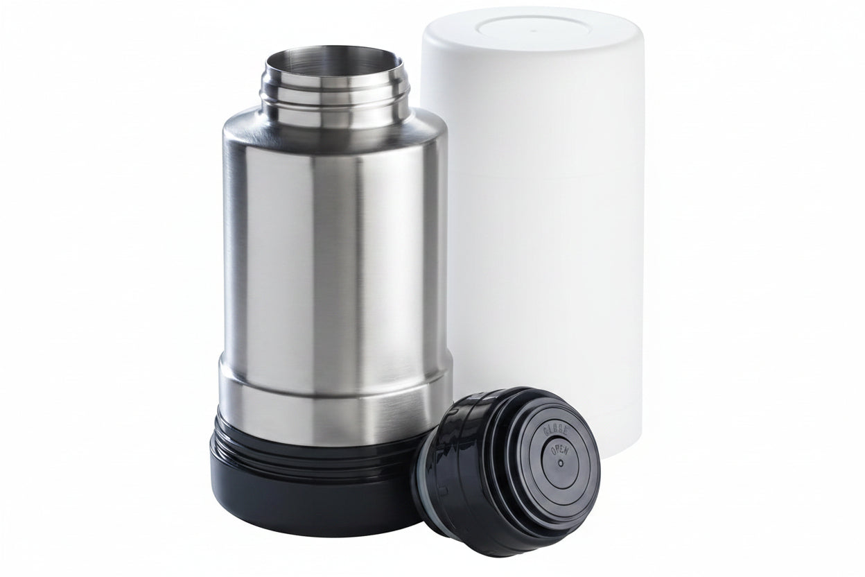 Portable Baby Bottle And Food Warmer With Stainless Steel Flask