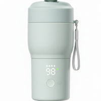Portable baby bottle warmer with digital temperature display