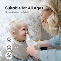 Portable electric baby nasal cleaning device