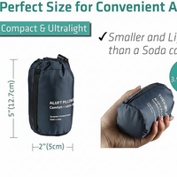 Portable ultralight backpacking pillow for outdoor adventures