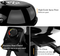 Portable electric BBQ grill for suitable cooking spaces