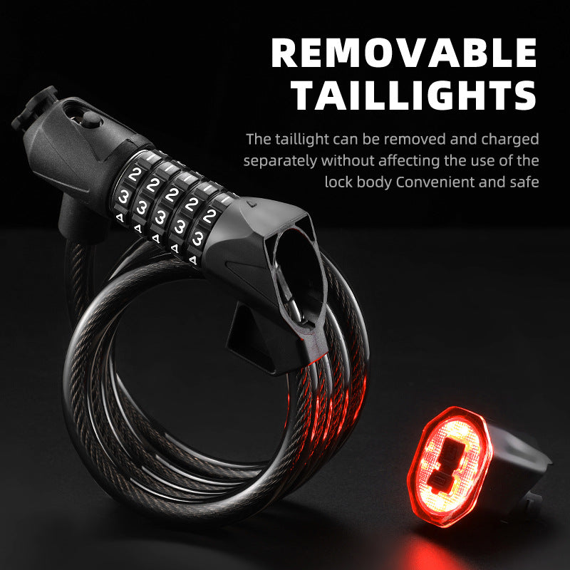 Portable combination bicycle lock for everyday cycling