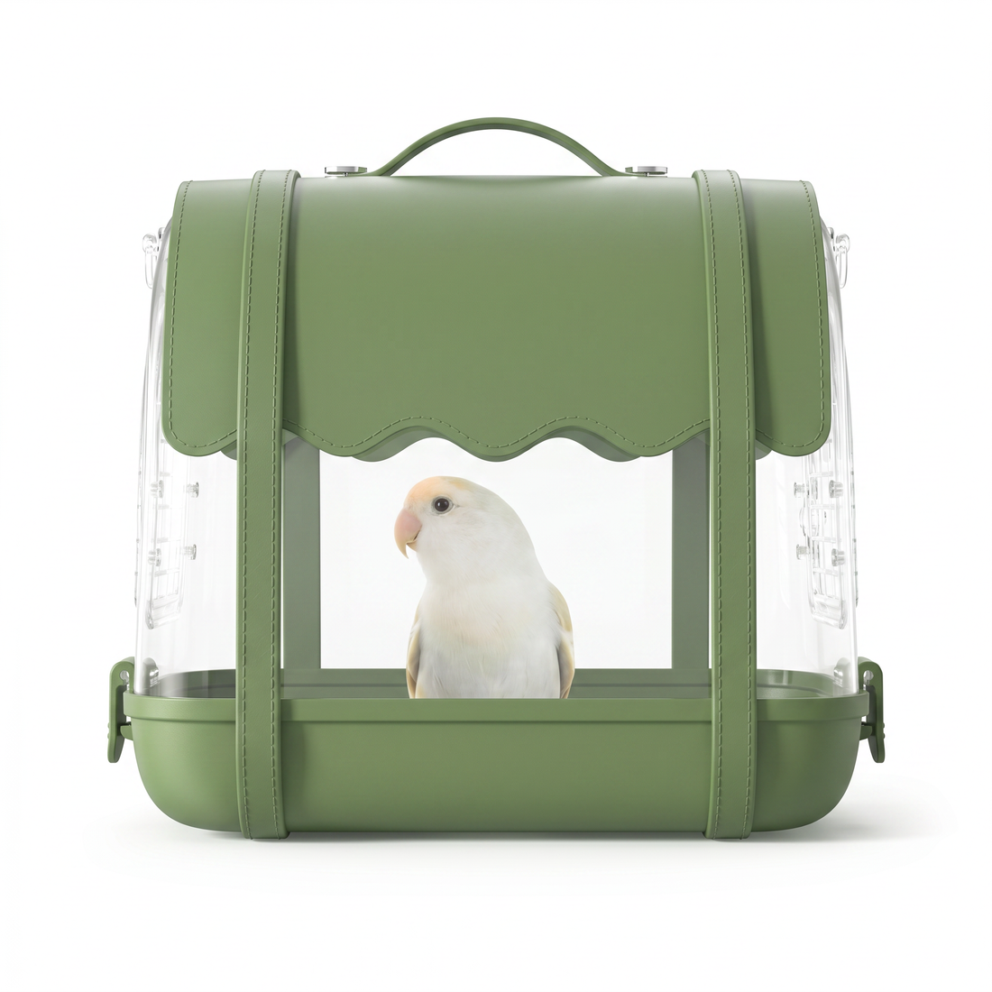 Bird backpack featuring an adjustable shade cover