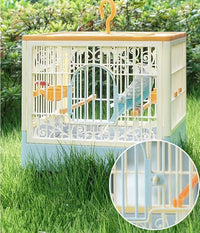 lightweight portable bird cage for parrots, cockatiels, and budgies