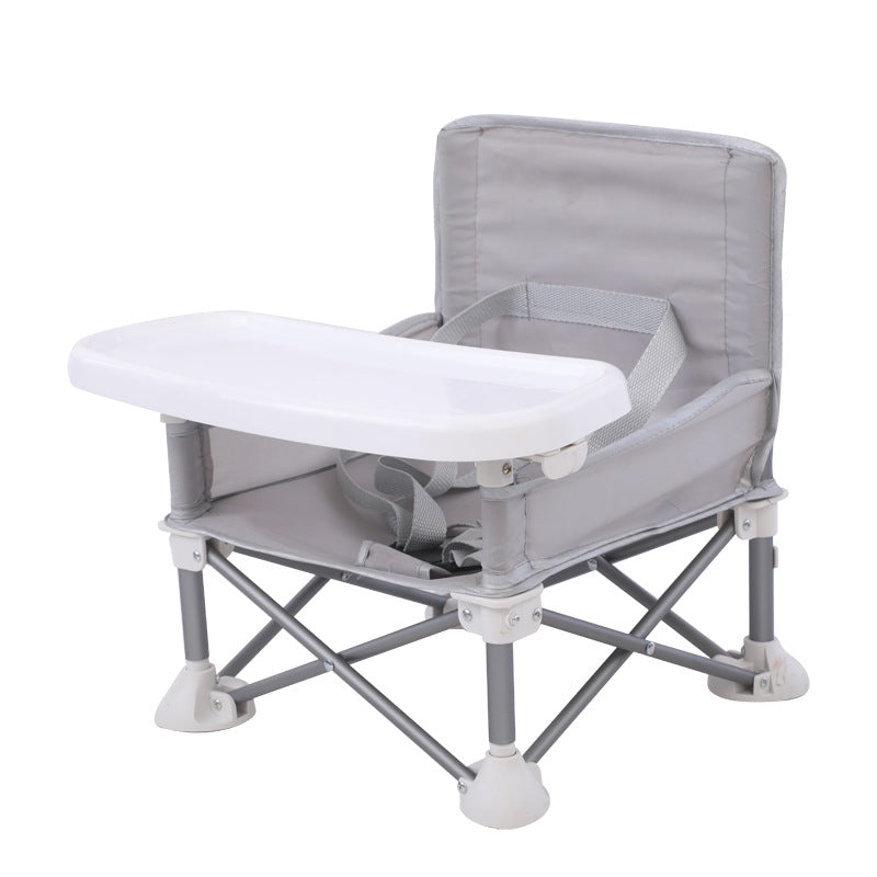 Portable Booster Seat for Toddlers, Foldable Baby High Chair with Removable Tray